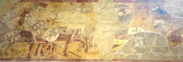 bataille de Naplouse; fresque de la contre-façade de l'église San Bevignate; photo JP SCHMIT